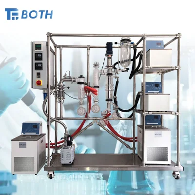Destilação molecular limpada inteiramente customizável do trajeto curto do equipamento da destilação do filme