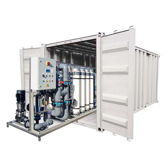 Purificador de tratamento de água em contêineres/purificador de água do mar/sistema RO/osmose reversa/ dessalinização/equipamento de filtragem de água