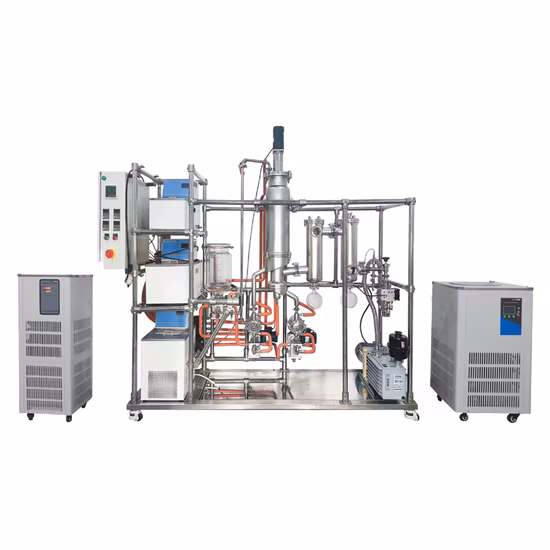 Equipamento de destilação molecular do evaporador de filme limpo
